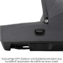 Auto-Babywanne CARI next im Auto und auf dem Kinderwagen verwendbar - Granite - Kollektion 2025