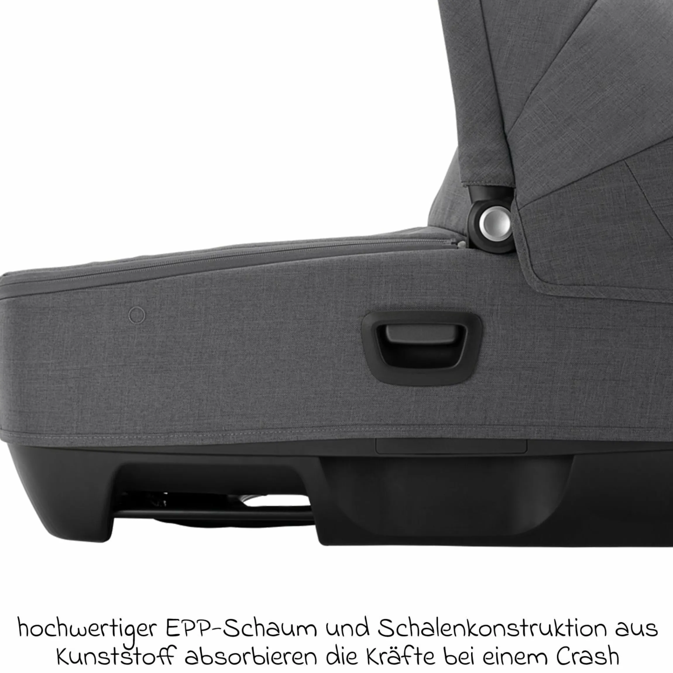 Auto-Babywanne CARI next im Auto und auf dem Kinderwagen verwendbar - Granite - Kollektion 2025