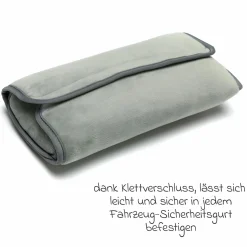 Auto-Kindersitzerhöhung Booster i-Size ab 7 Jahre - 12 Jahre (125 cm - 150 cm) mit einklappbarer Isofix-Halterung & Getränkehalter inkl. Gurtpolster - Schwarz