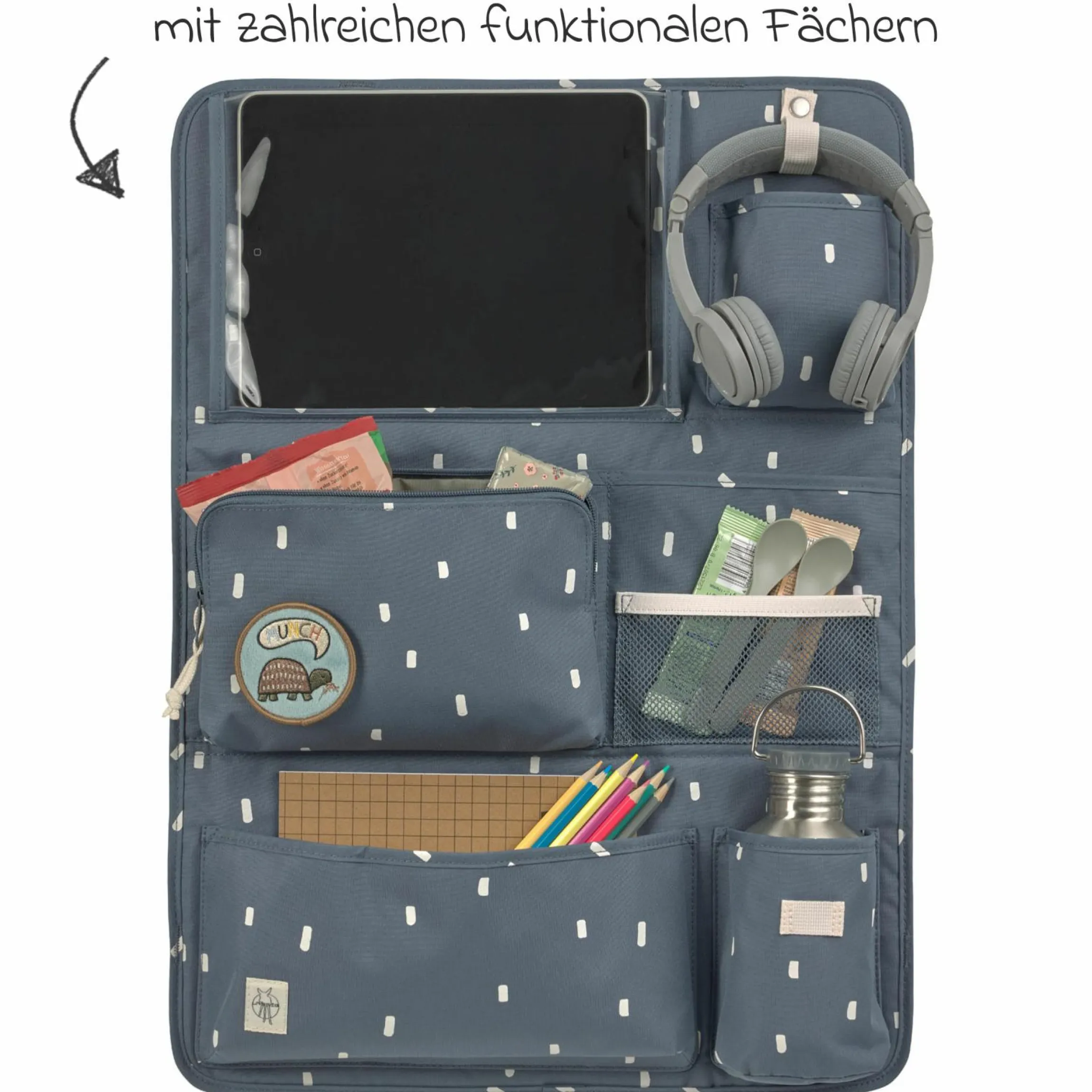 Auto-Organizer Car-Wrap-to-Go - Happy Prints - Midnight Blue