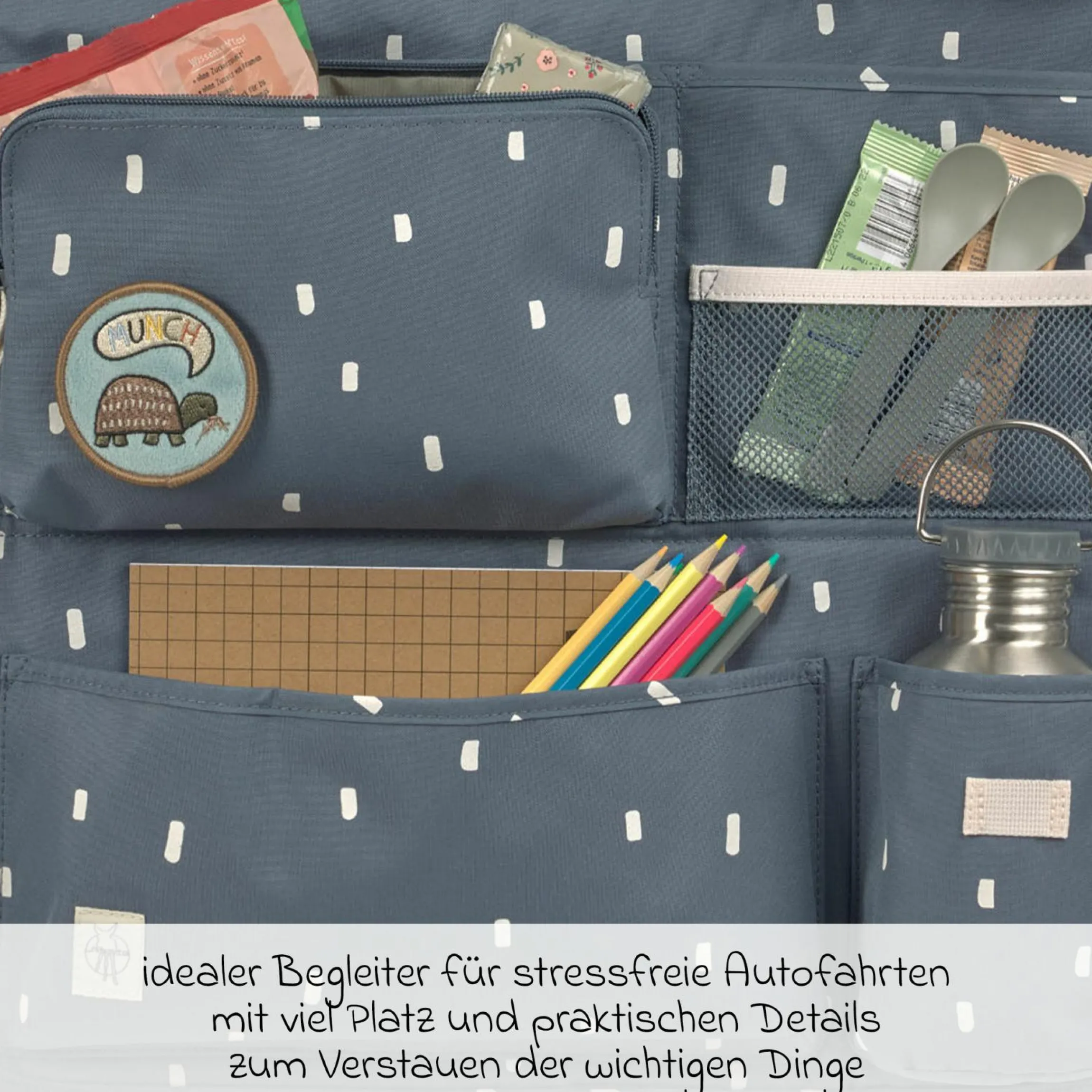 Auto-Organizer Car-Wrap-to-Go - Happy Prints - Midnight Blue