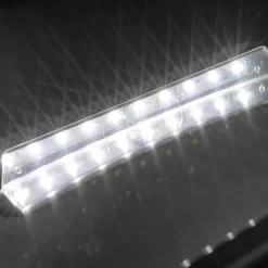 Auto-Sicherheitsspiegel für Reboarder und Babyschalen mit LED-Licht - Schwarz