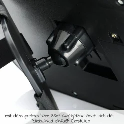 Auto-Sicherheitsspiegel für Reboarder und Babyschalen mit LED-Licht - Schwarz