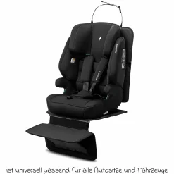Autositz-Schutzunterlage / Polsterschutz FeetUp schützt den Autositz vor Druckstellen und Verschmutzung mit Fußablage - Schwarz - Kollektion 2024