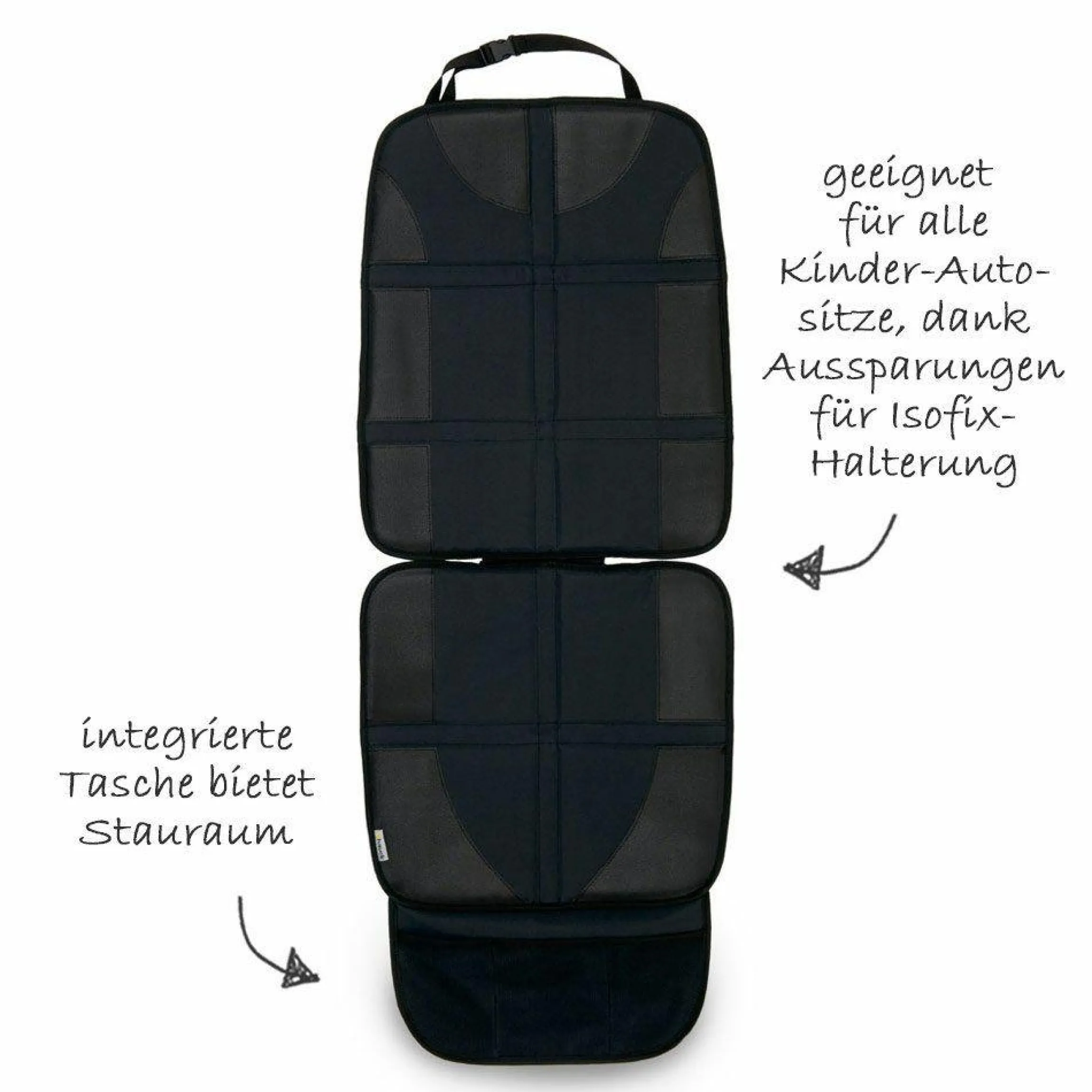 Autositz-Schutzunterlage Sit on Me Deluxe - Schwarz