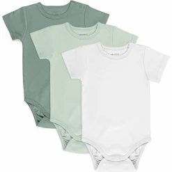 Baby Body Kurzarm OEKO-TEX® 3er Pack - Grün - Gr. 74/80