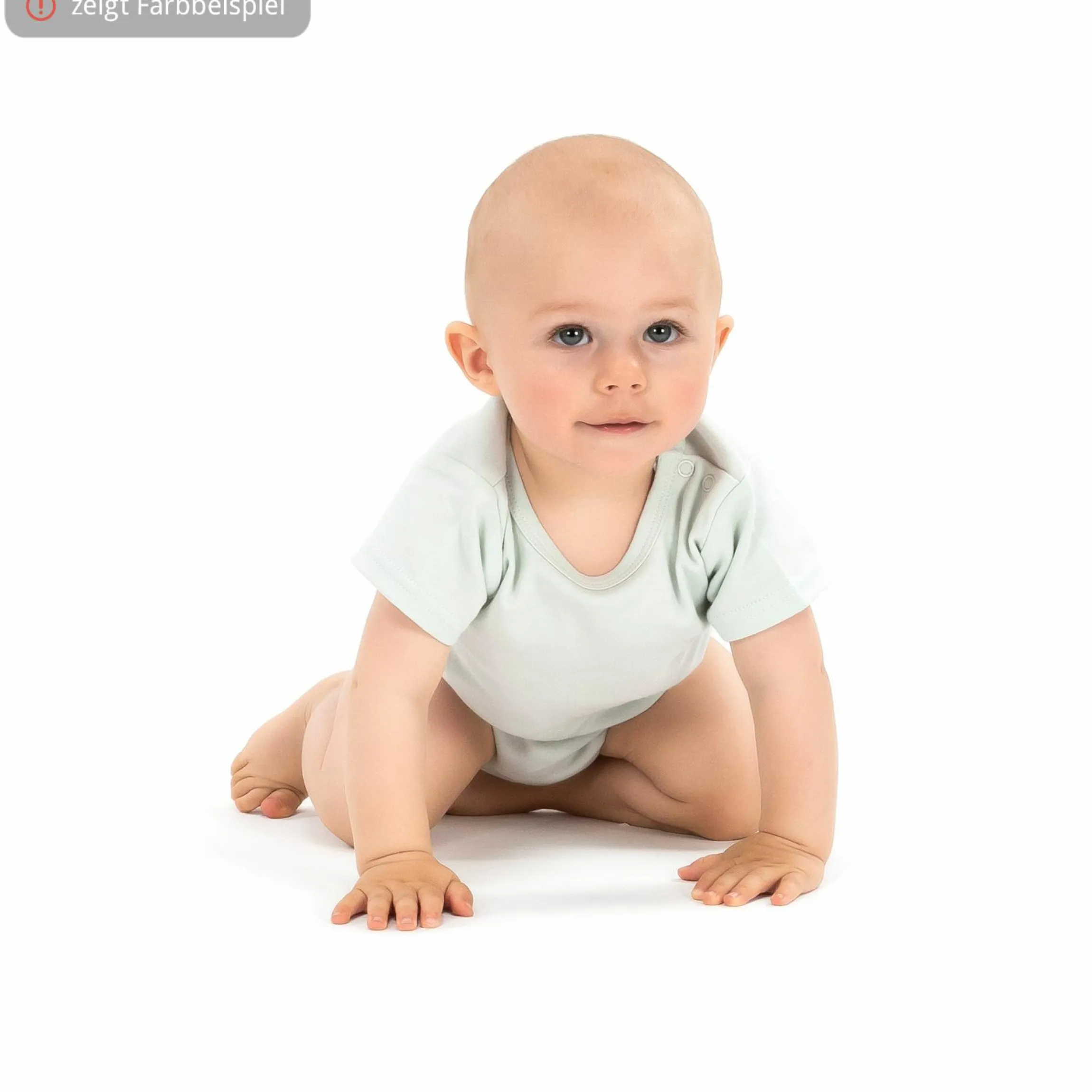 Baby Body Kurzarm OEKO-TEX® 6er Pack - Rose Grau - Gr. 86/92