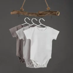 Baby Body Kurzarm OEKO-TEX® 6er Pack - Rose Grau - Gr. 86/92