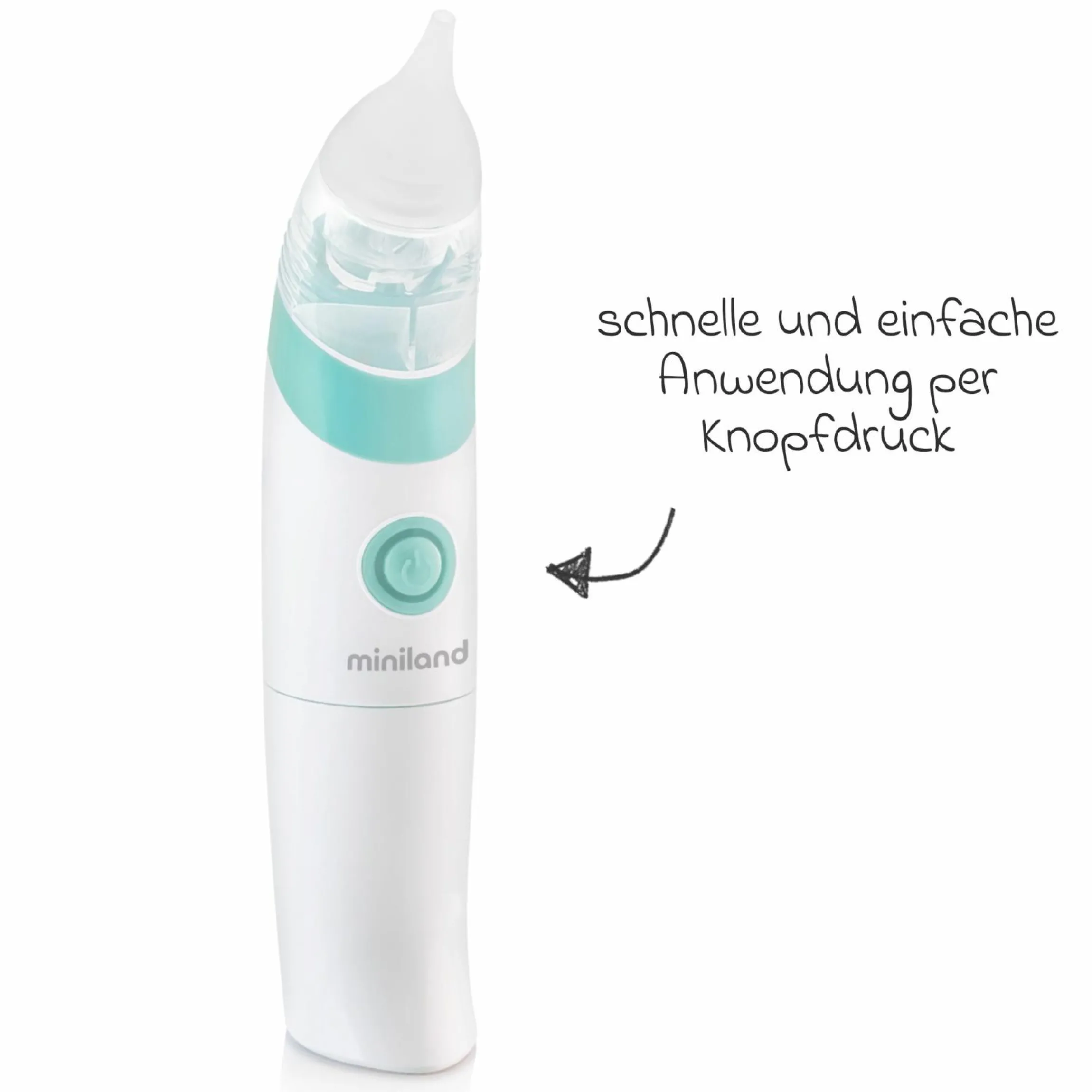 Baby Gesundheits-Set 5-tlg. - mit elektr. Nasensauger + 2 Fieberthermometer + Badethermometer - Mint