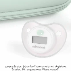 Baby Gesundheits-Set 5-tlg. - mit elektr. Nasensauger + 2 Fieberthermometer + Badethermometer - Mint