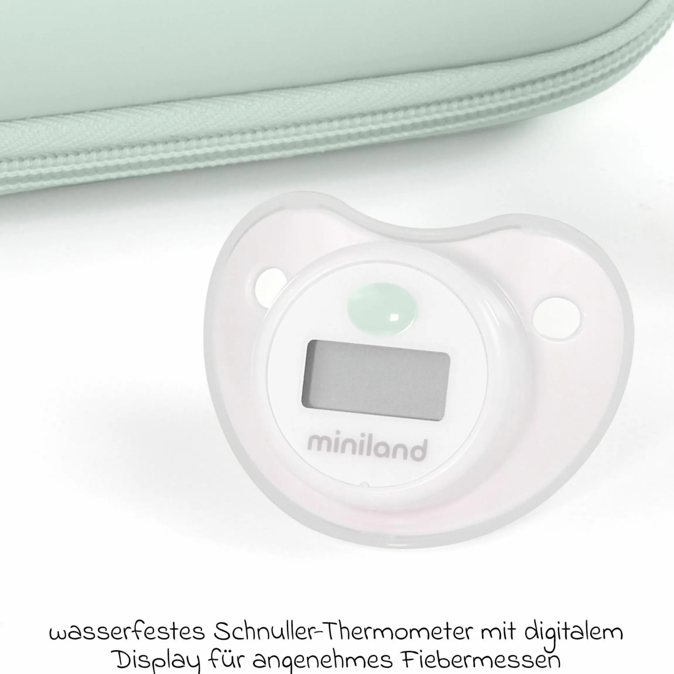 Baby Gesundheits-Set 5-tlg. - mit elektr. Nasensauger + 2 Fieberthermometer + Badethermometer - Mint