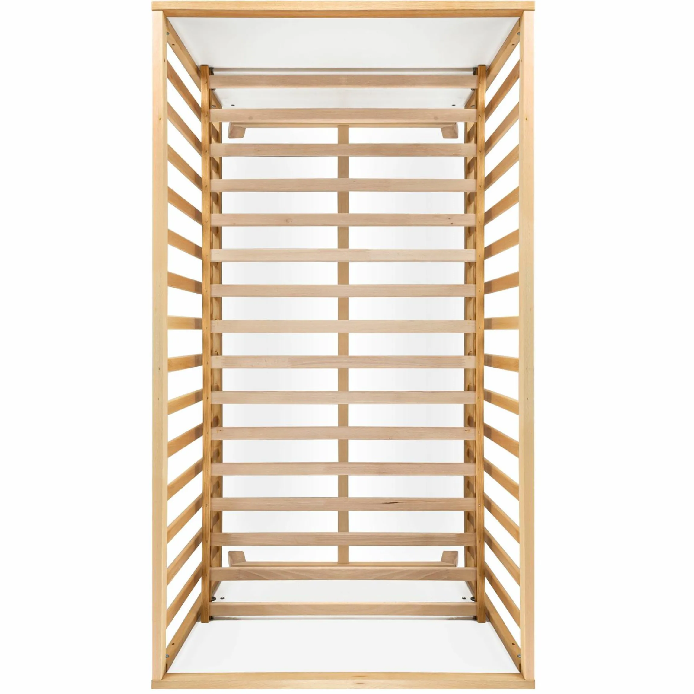 Baby- und Kinderbett Designline Deluxe Buche teilmassiv 70 x 140 cm - Natur Weiß