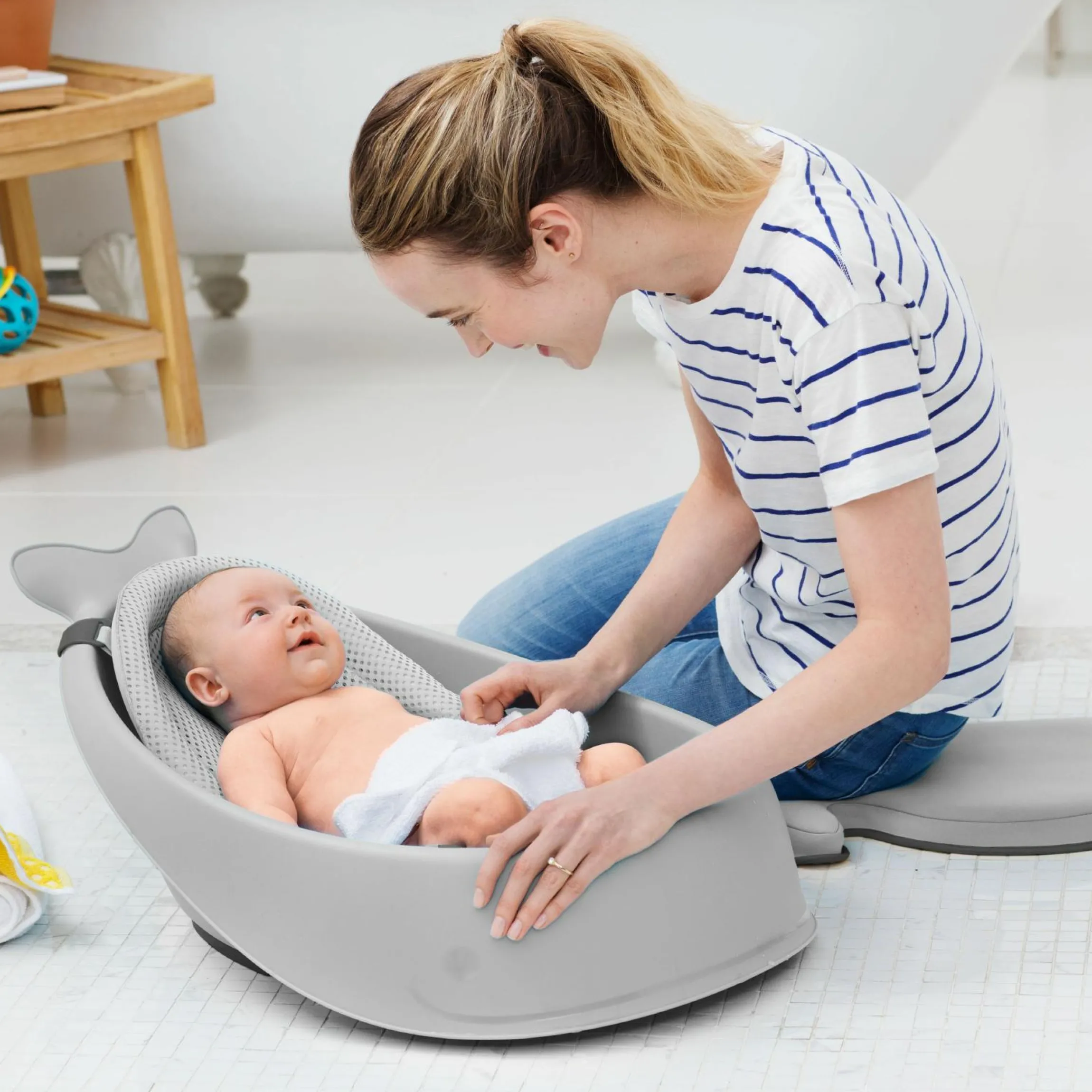 Baby-Badewanne Moby - Grau