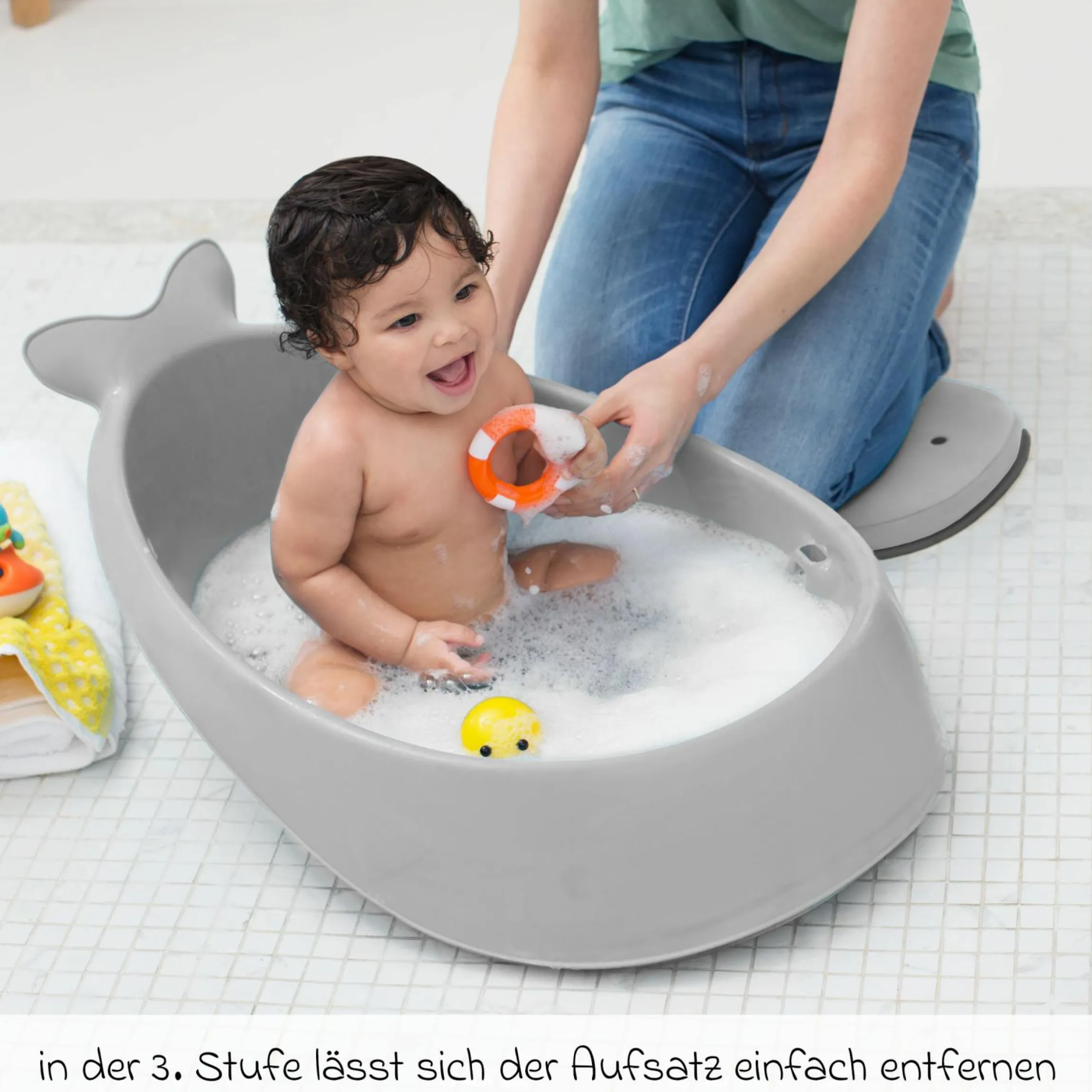 Baby-Badewanne Moby - Grau