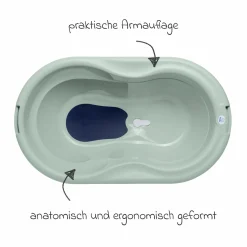 Baby-Badewanne Tilo - mit Anti-Rutschmatte - Sage Green
