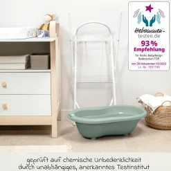 Baby-Badewanne Tilo - mit Anti-Rutschmatte - Sage Green