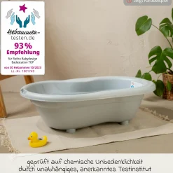 Baby-Badewanne Tilo - mit Anti-Rutschmatte - Cappuccino
