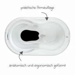 Baby-Badewanne Tilo - mit Anti-Rutschmatte - Mistletoe White