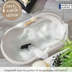 Baby-Badewanne Tilo - mit Anti-Rutschmatte - Mistletoe White