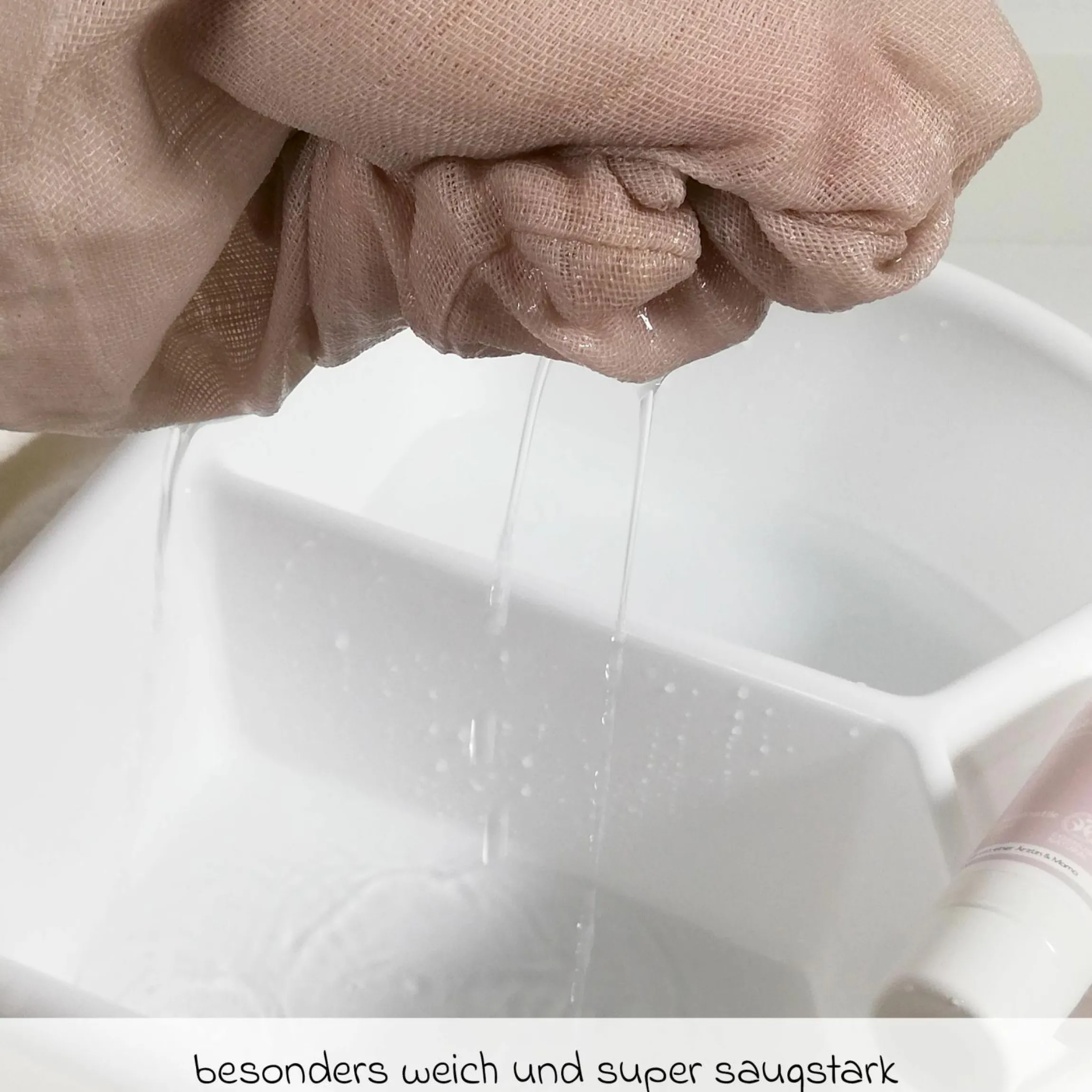 Baby-Badewannensitz Delfin mit ergonomischer Form inkl. Mull-Waschhandschuh 6er Pack - Grau