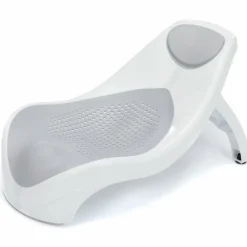 Baby-Badewannensitz Delfin mit ergonomischer Form - Grau