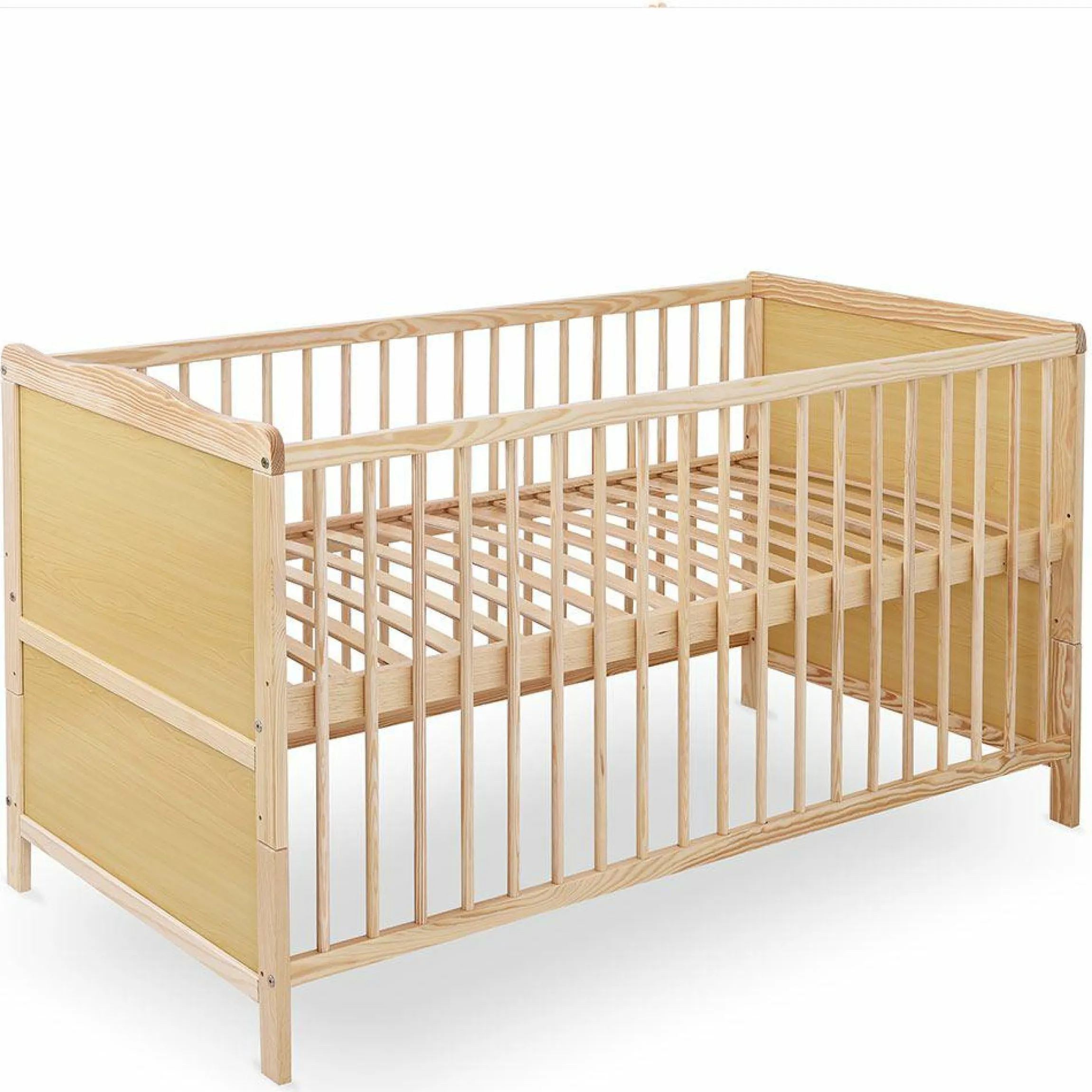 Babybett und Kinderbett Leni 70 x 140 cm - Natur