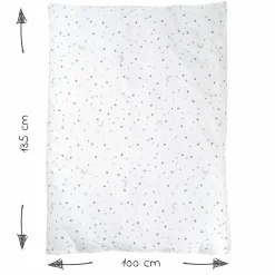 Babybett-Komplett-Set Taupe - inkl. Bettwäsche, Himmel, Nestchen & Matratze 70 x 140 cm - Sternenzauber Grau