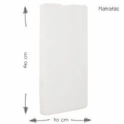 Babybett-Komplett-Set Taupe - inkl. Bettwäsche, Himmel, Nestchen & Matratze 70 x 140 cm - Sternenzauber Grau