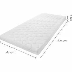 Babybett-Matratze Baby Soft 60 x 120 cm inkl. 2 Spannbettlaken + GRATIS Strampler & Shirt - Let`s have a Party