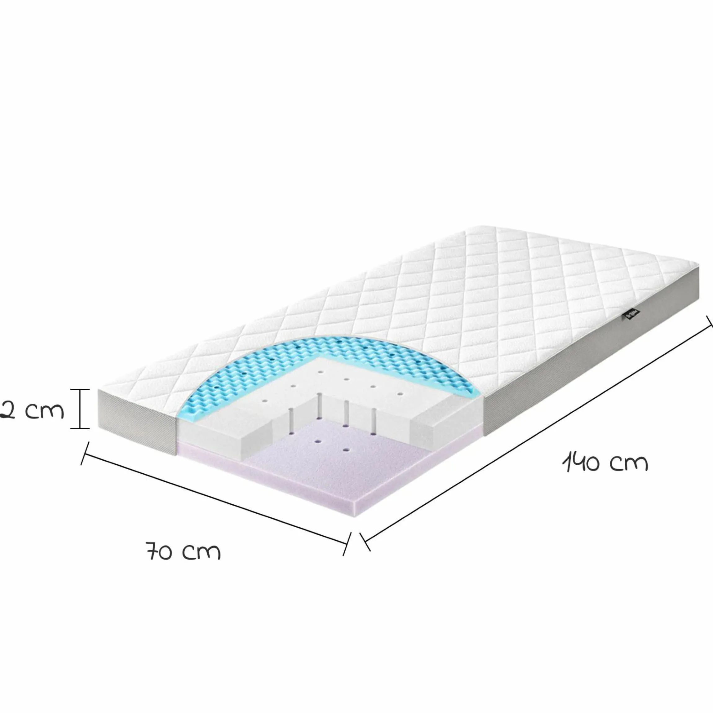 Babybett-Matratze Dr. Lübbe Air Premium 70 x 140 cm