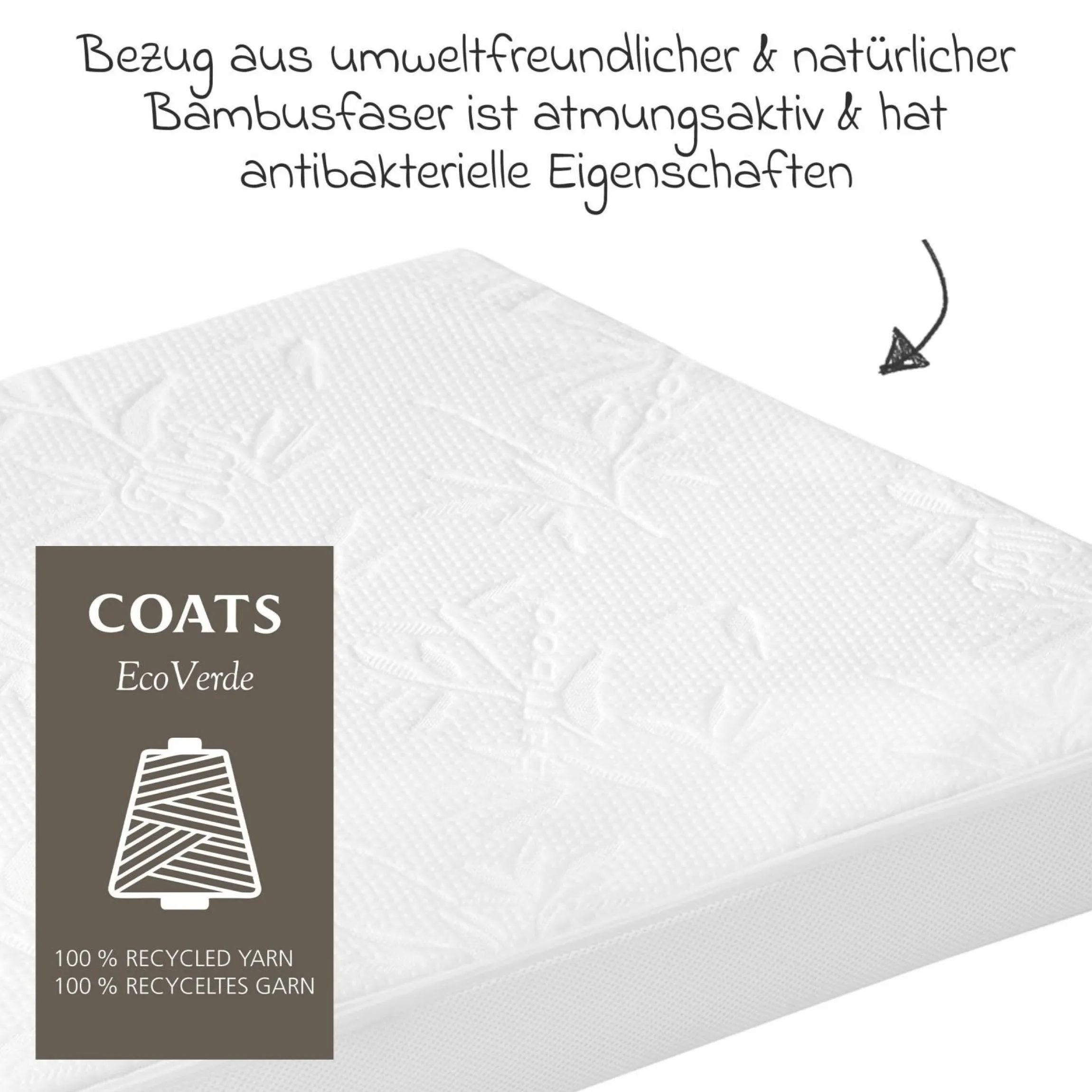 Babybett-Matratze MamaLiebe 70 x 140 cm