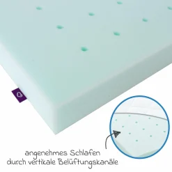 Babybett-Matratze Regenbogen 70 x 140 cm