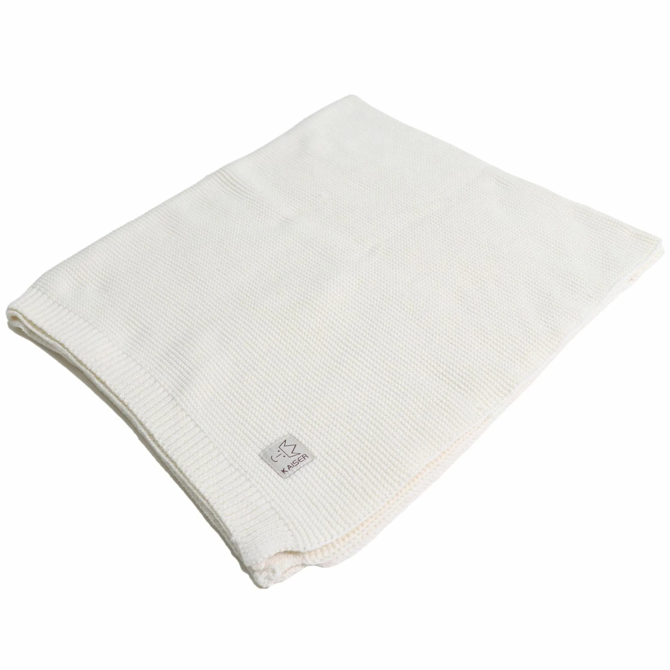 Babydecke Knitt Blanket in Strickoptik 75 x 100 cm - Vanille Ice