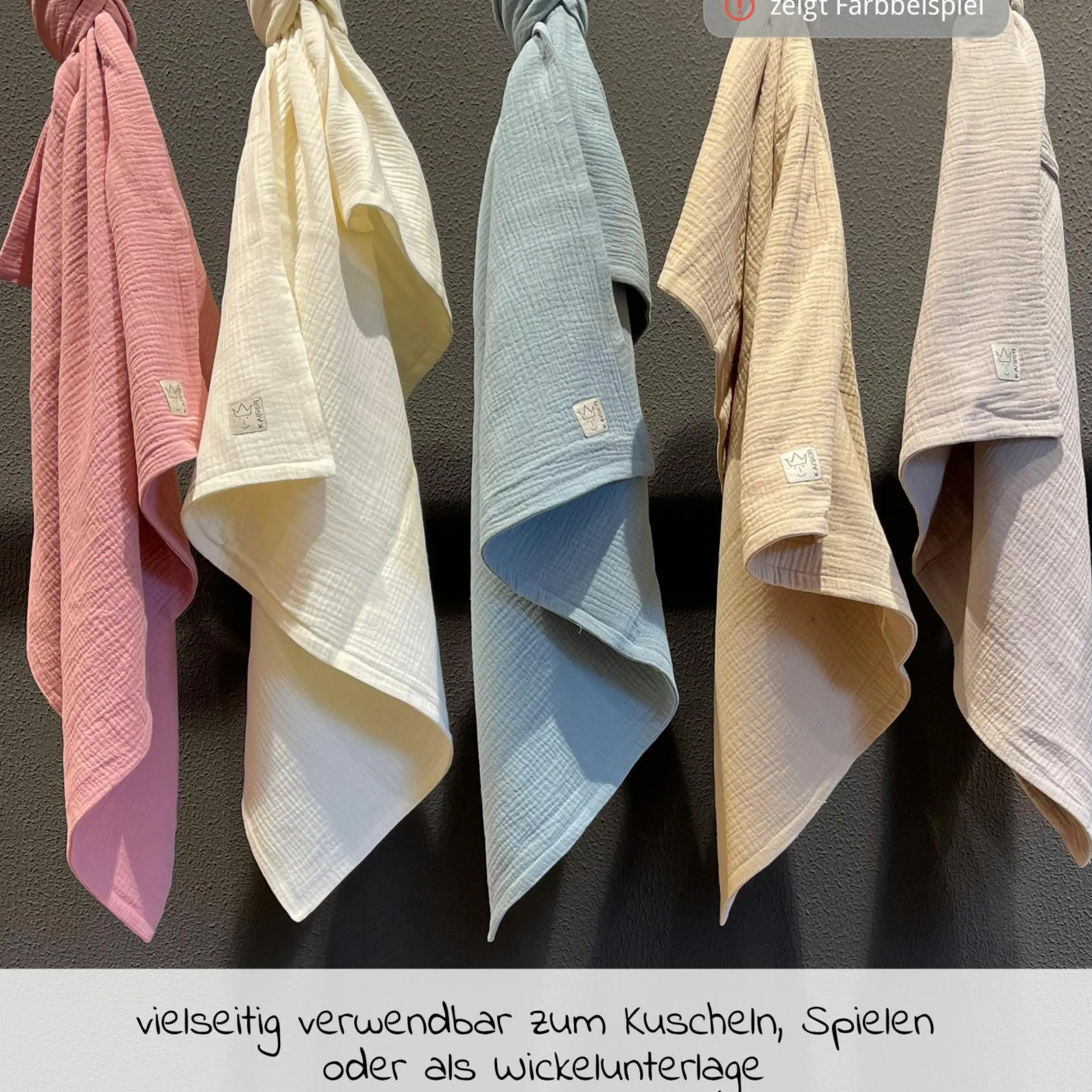 Babydecke Muslin Summer Blanket 75 x 100 cm - Birdal Rose