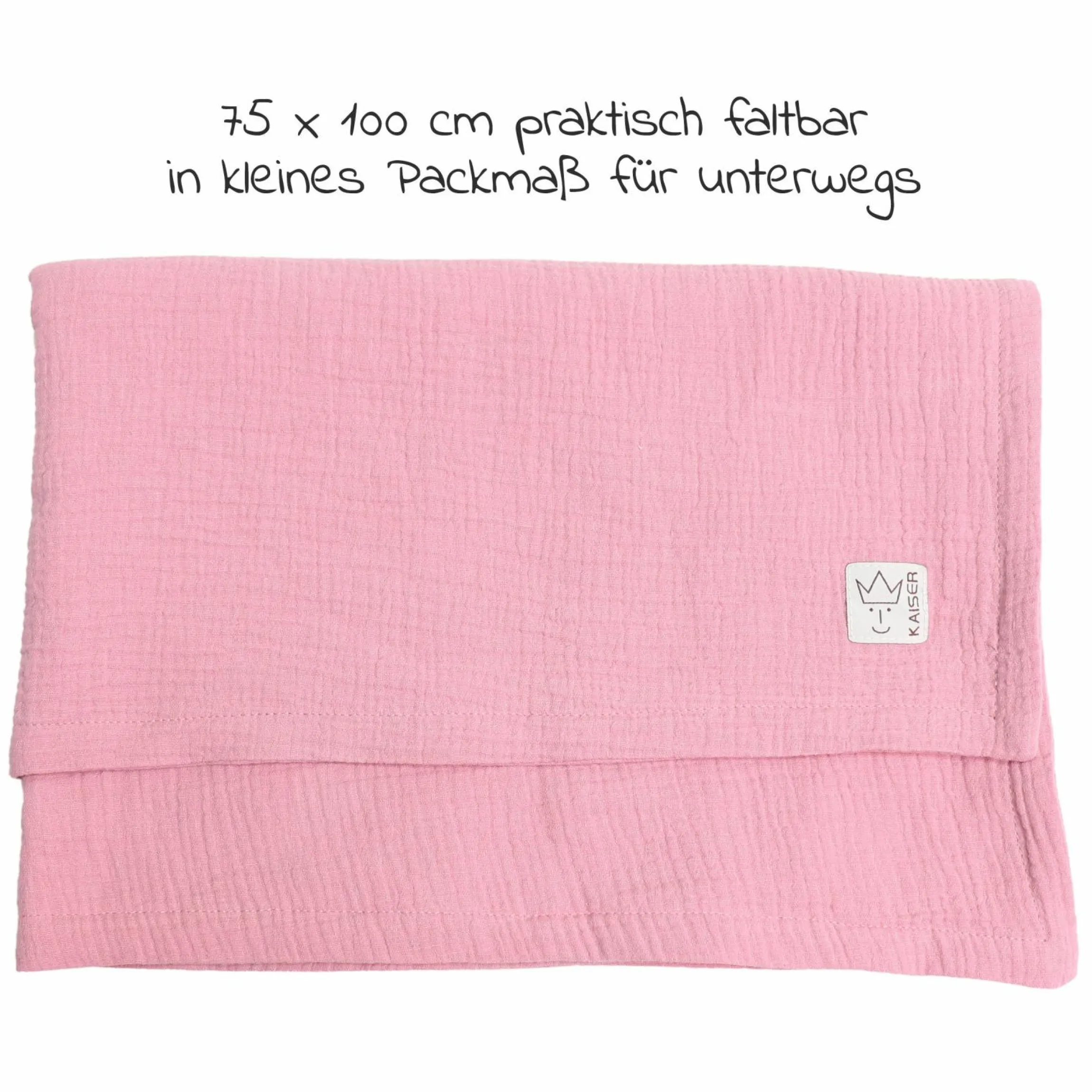 Babydecke Muslin Summer Blanket 75 x 100 cm - Birdal Rose