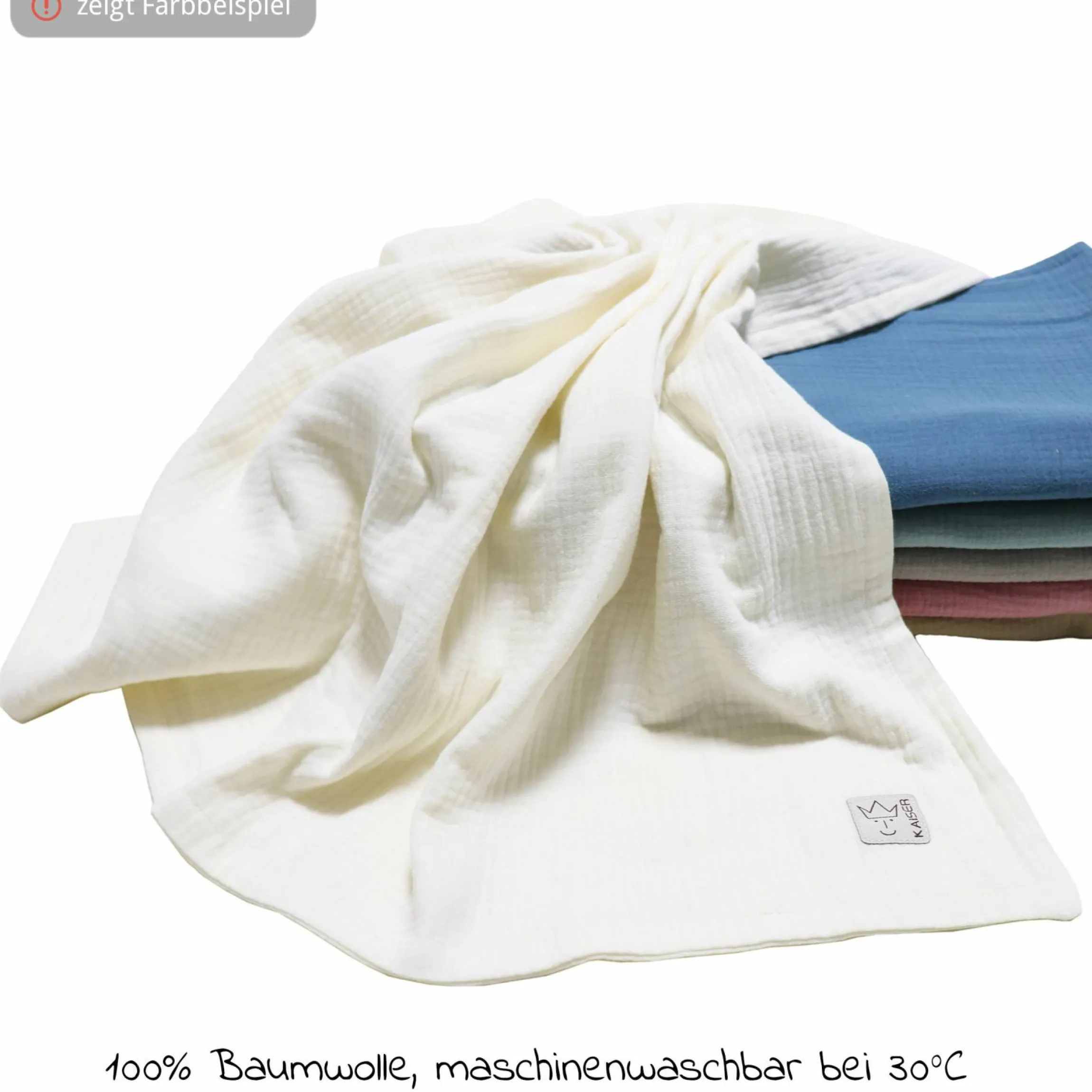 Babydecke Muslin Summer Blanket 75 x 100 cm - Light Grey