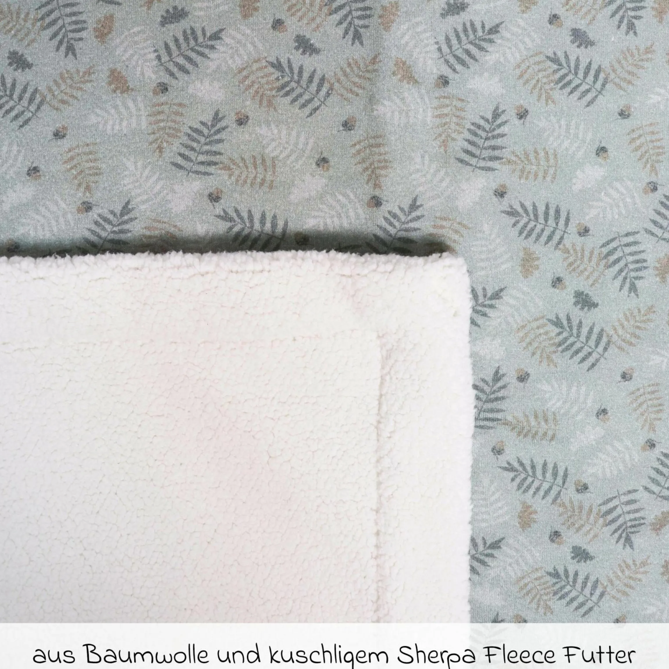 Babydecke Winter Jersey - Forrest Green