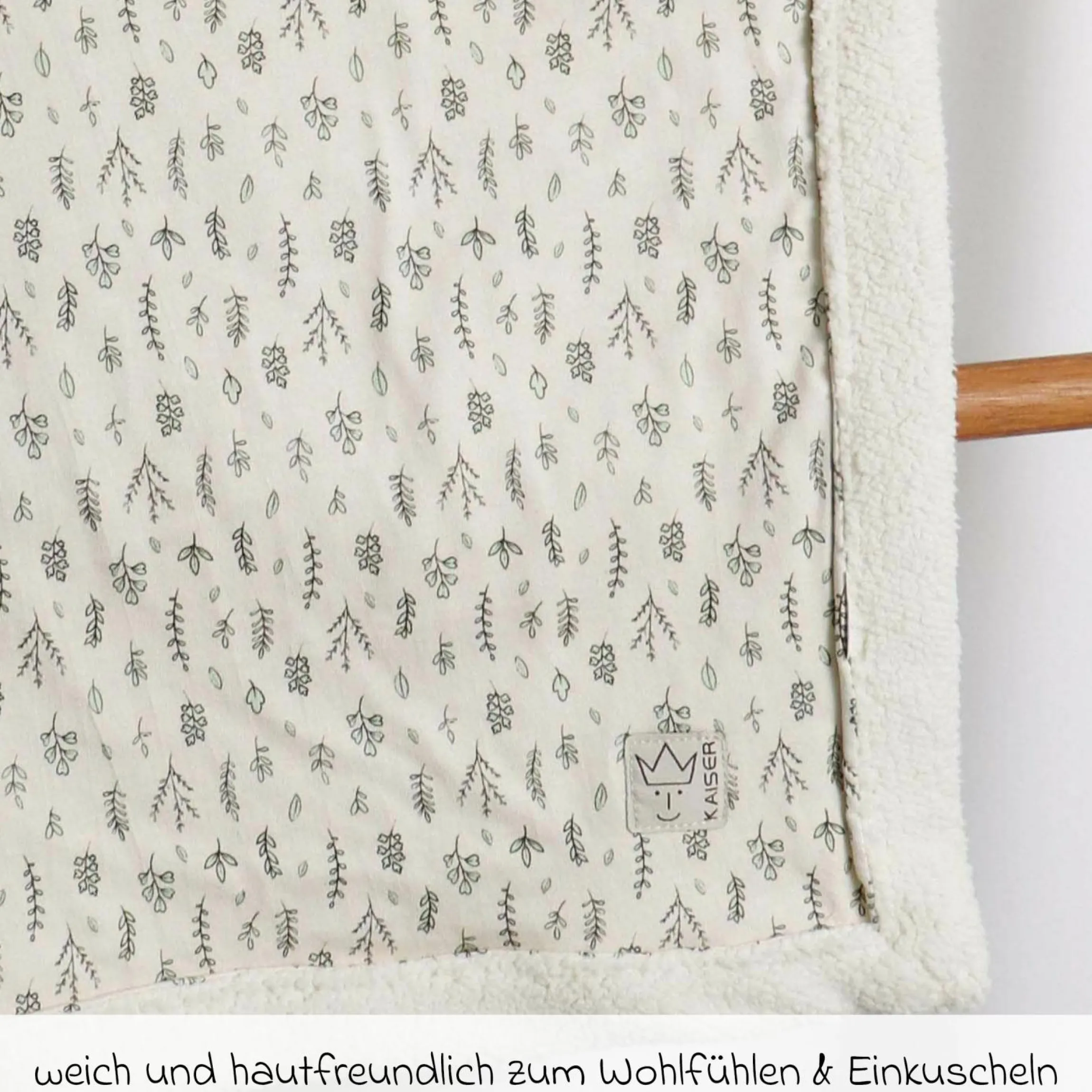 Babydecke Winter Jersey - Leave