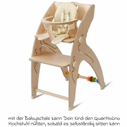 Babyeinsatz für Hochstuhl Quarttolino - Natur - Kollektion 2024