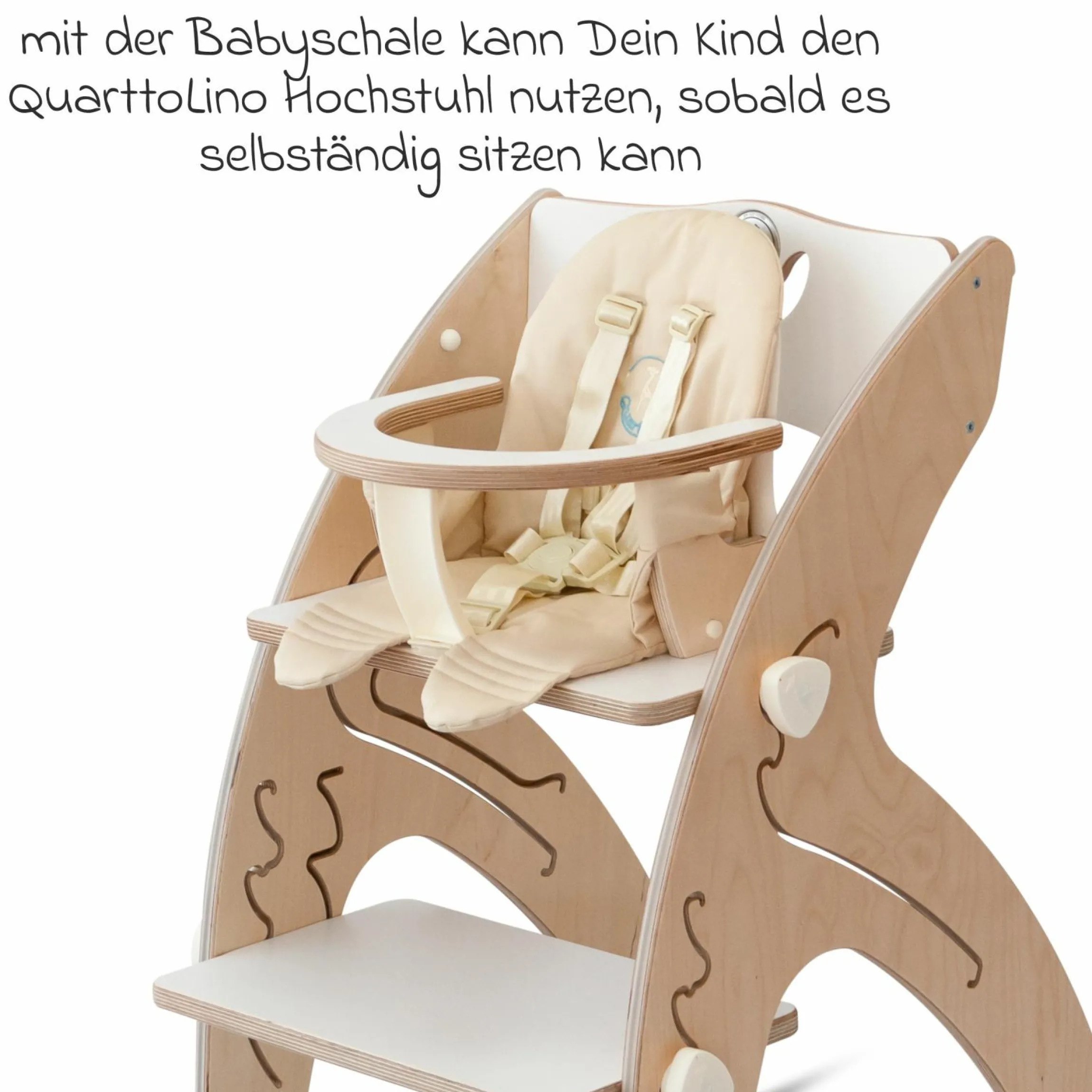 Babyeinsatz für Hochstuhl Quarttolino - Weiß - Kollektion 2024
