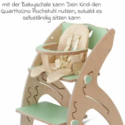 Babyeinsatz für Hochstuhl Quarttolino - Grün - Kollektion 2024