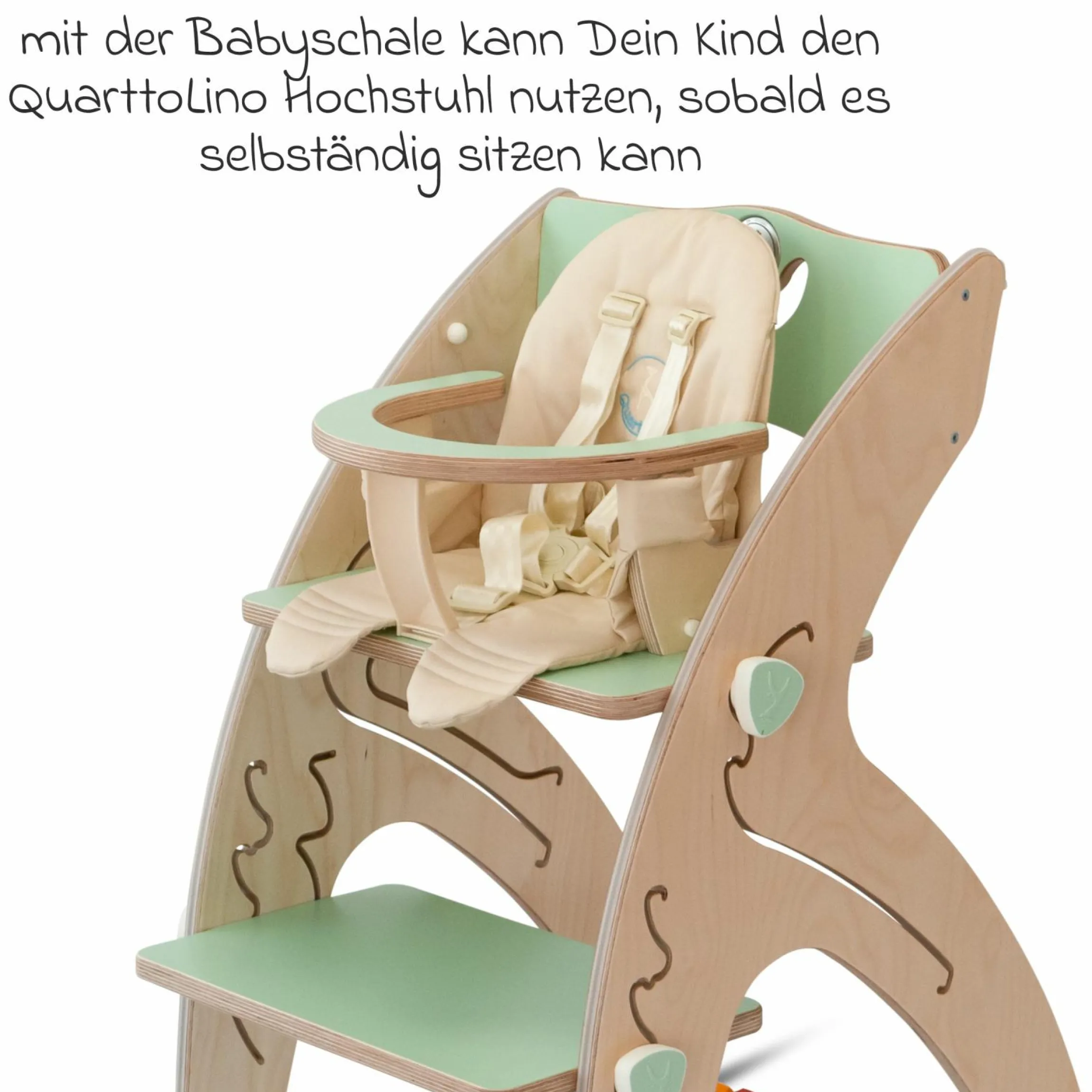Babyeinsatz für Hochstuhl Quarttolino - Grün - Kollektion 2024