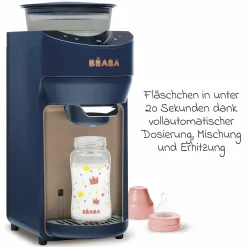 Babyflaschenzubereiter Milkeo® Plus - Vollautomat für Babys Fläschchen (dosieren + erhitzen + vermischen) - Nachtblau