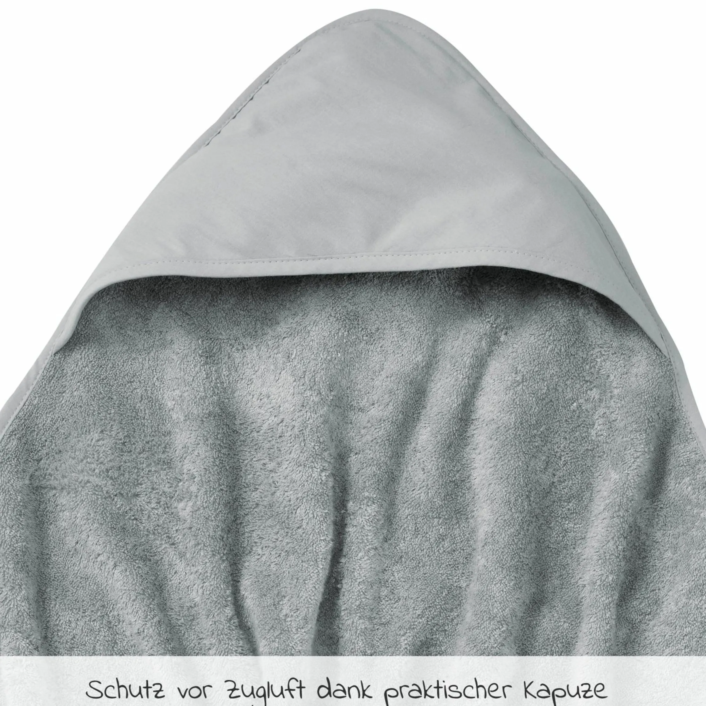 Baby-Kapuzenhandtuch 78 x 78 cm - Stone Grey