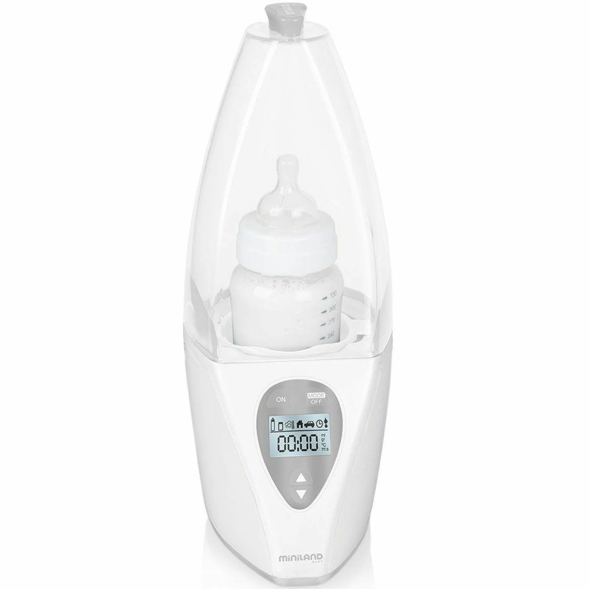 Babykostwärmer & Sterilisator Warmy Advanced - Home & Car - Silver