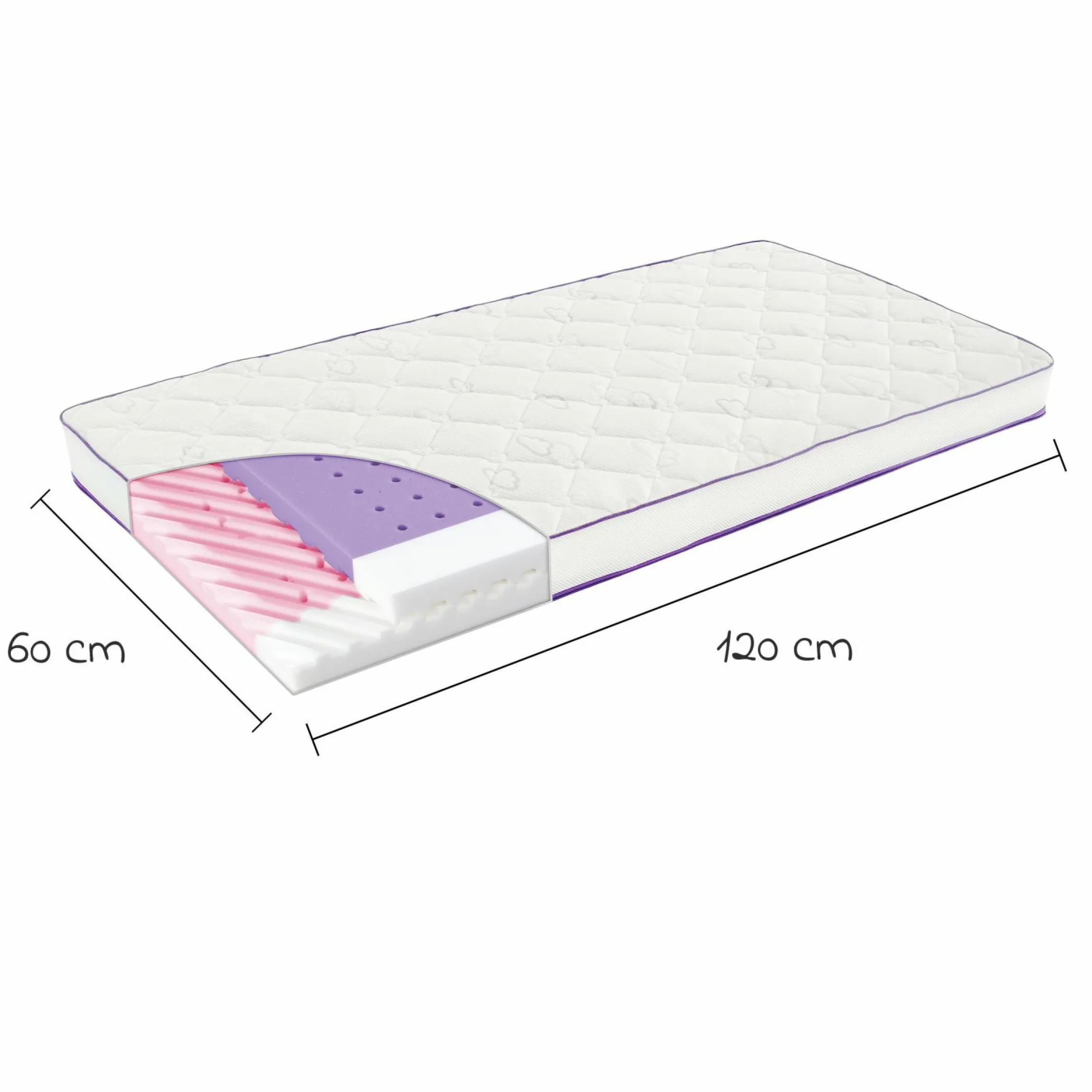 Babymatratze Polarstern - 60 x 120 cm