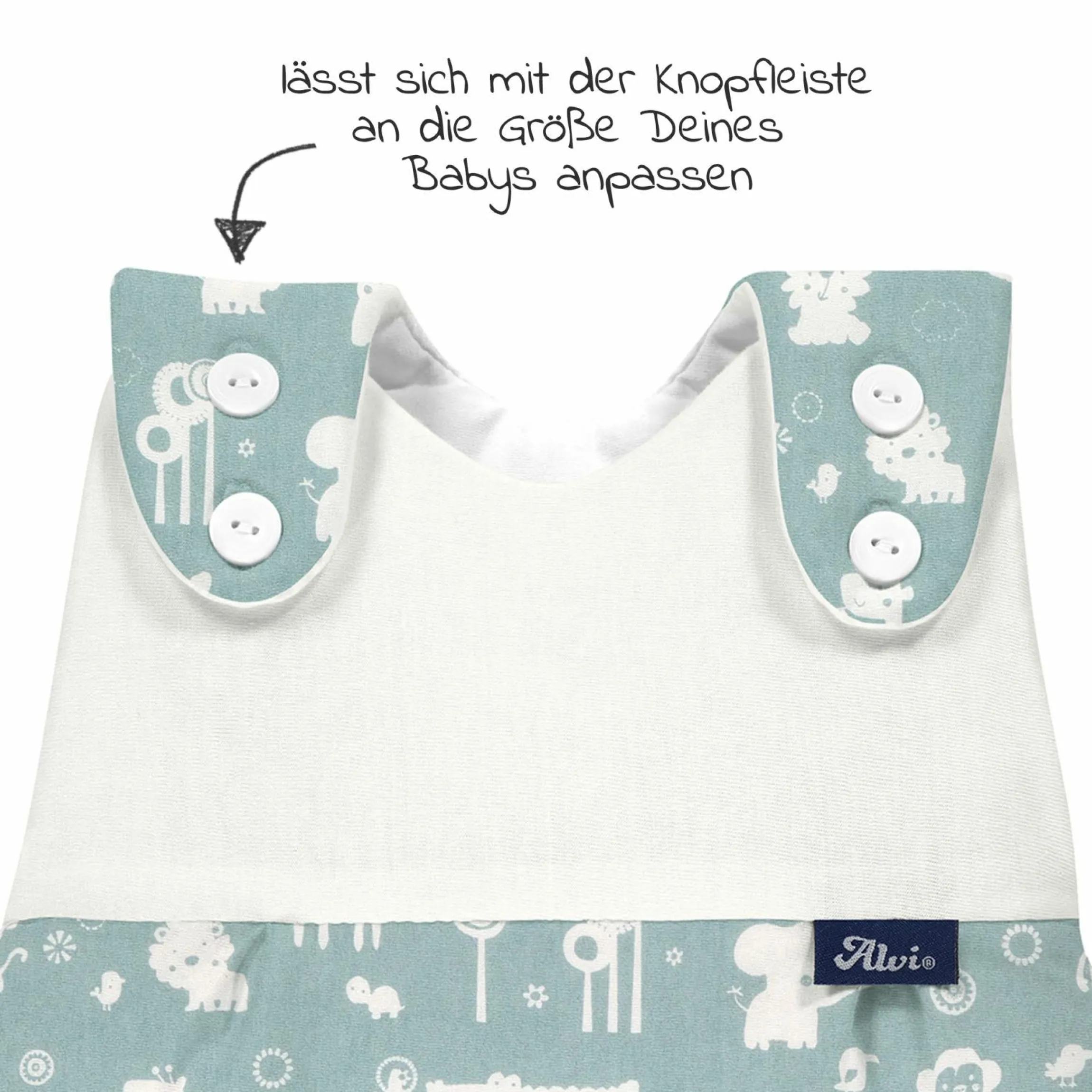 Baby-Mäxchen Außensack - Animals - Gr. 50/56