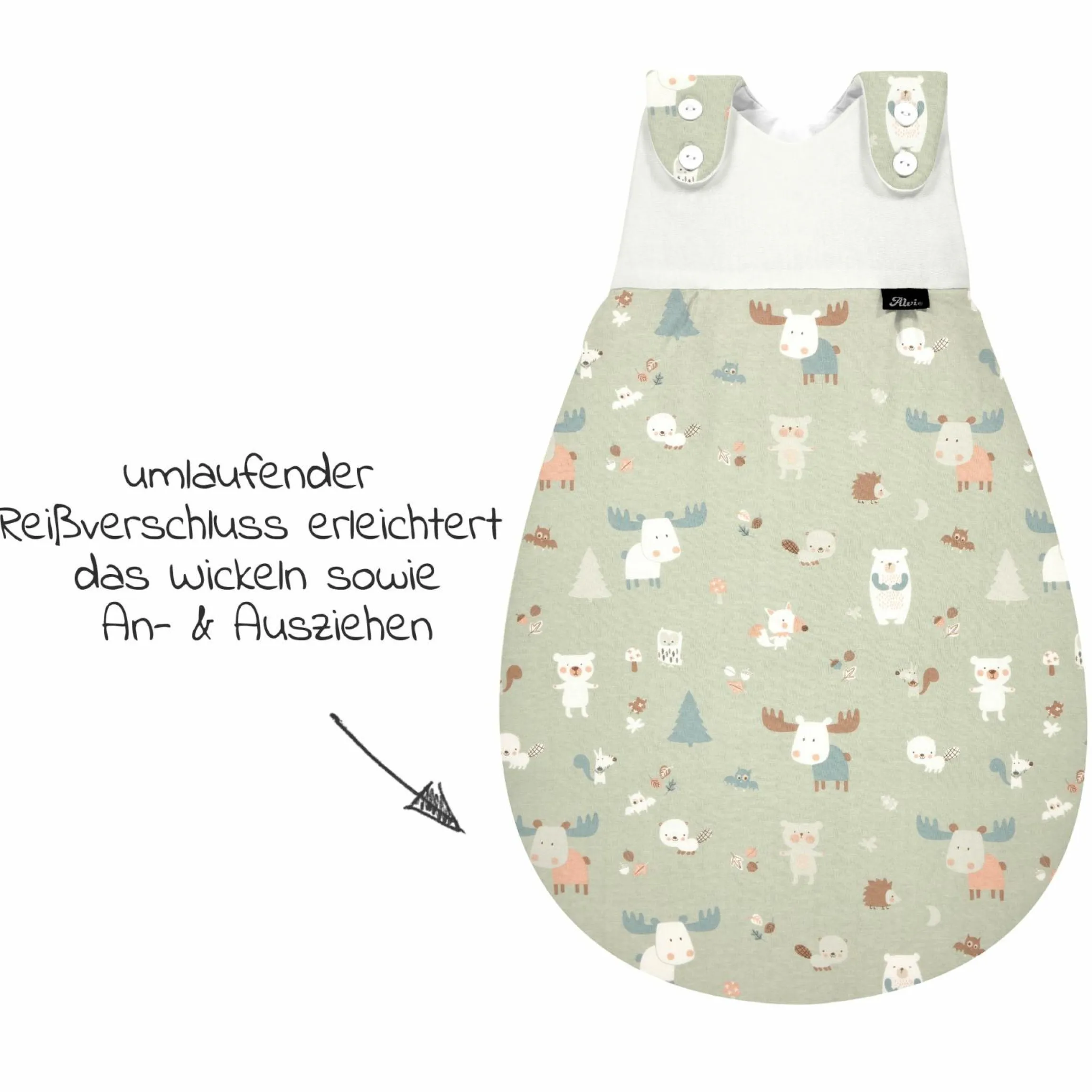 Baby-Mäxchen Außensack - Baby Forest - Gr. 50/56