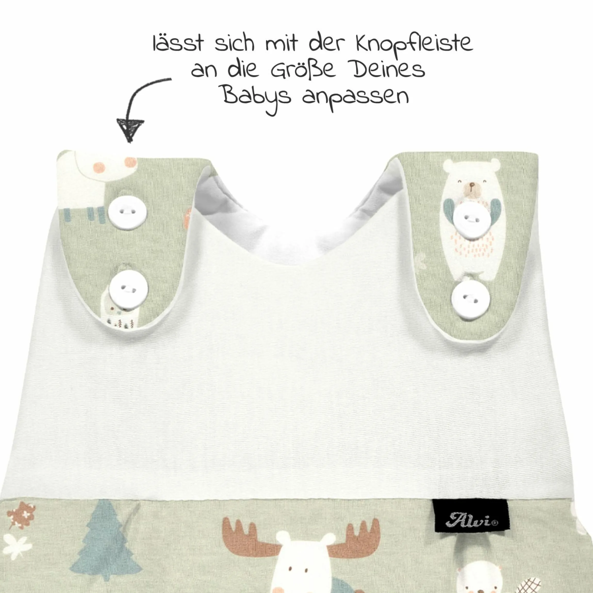 Baby-Mäxchen Außensack - Baby Forest - Gr. 50/56