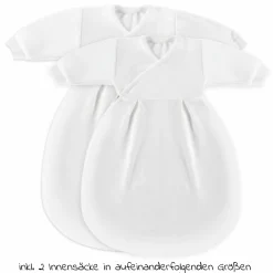 Baby-Mäxchen 3-tlg. - Faces Stripes Grey - Gr. 50/56